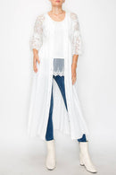 Origami Apparel ~ Lace and Crochet inspired - INTERCHANGEABLE DRESS AND JACKET-4758IVORY