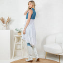 Young Threads - Front-Open Asymmetrical High Low Top - New Design