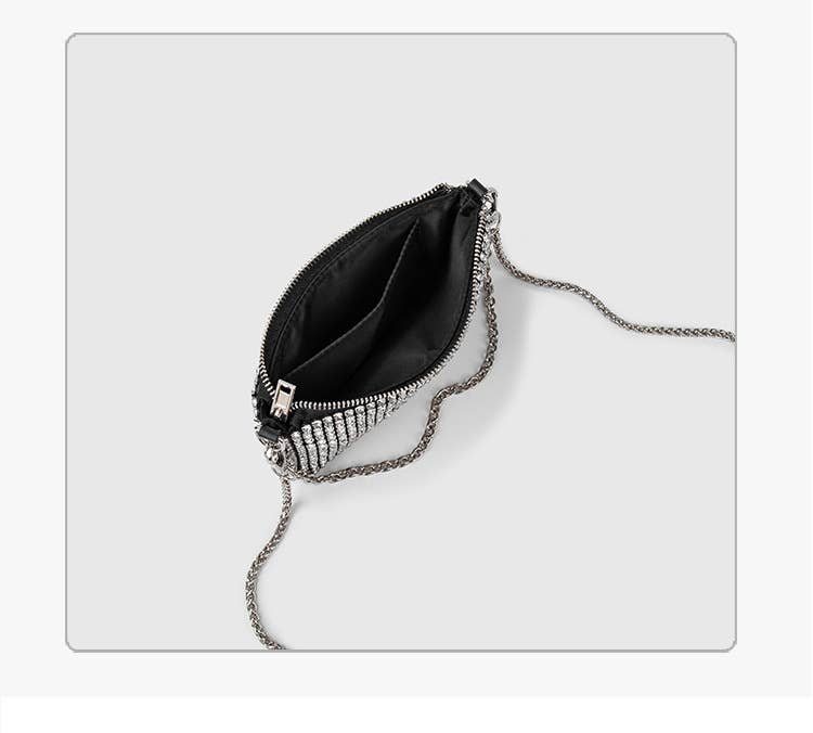 Ole - Rectangle Rhinestone Crossbody Bag