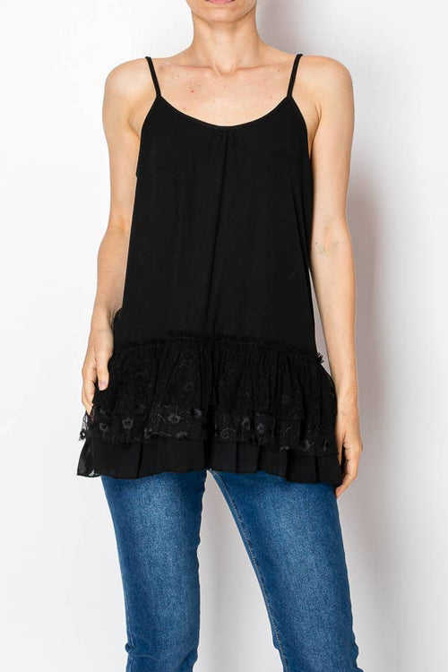 Origami Apparel ~ Lace and Crochet inspired - 501-T14 BK