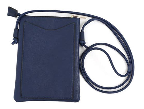 Shine Mark Accessories - Navy - Big Anchor Crossbody Bag With Cellphone Pocket