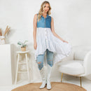 Young Threads - Front-Open Asymmetrical High Low Top - New Design