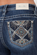 Miss Me-M9250B-Mid-Rise Bootcut Jeans