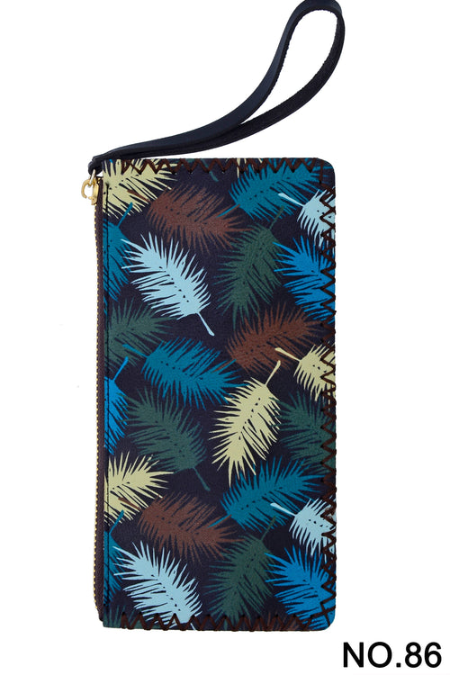 Ole - Feather Printed Wristlet HB0581 - NO.86