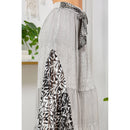 YOUNG THREADS - Woodstock Flair Tiered Bell Bottom Patchwork Pants
