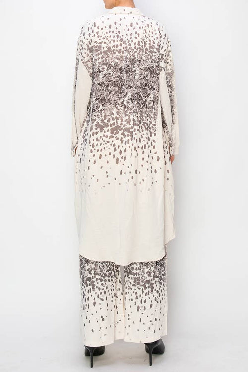 Origami Apparel ~ Lace and Crochet inspired - OLS-4690 BG/LEOROSE