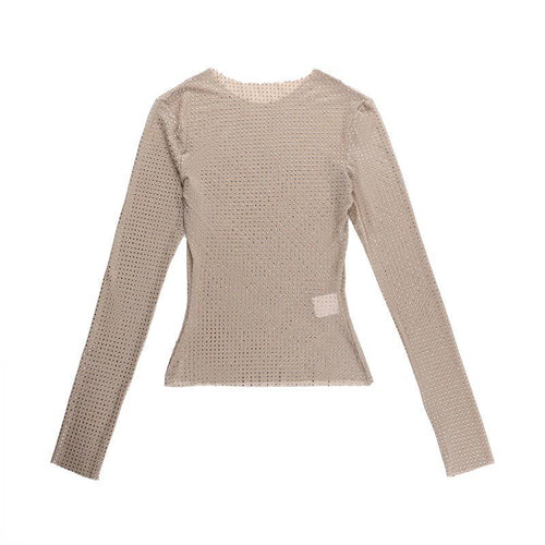 Hope & Sunshine - Sheer Long-Sleeve Slim Fit Top