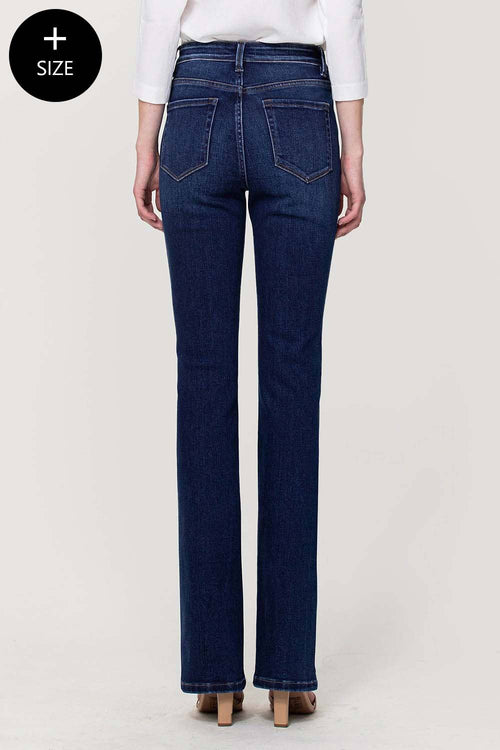 VERVET by FLYING MONKEY - PLUS SIZE HIGH RISE BOOTCUT JEANS T5351-P