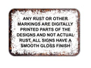 Game Time Prints - Dressing Room Street Sign Vintage Style
