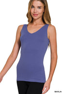 42POPS - ",,..2 Way V-neck/Scoop neck Seamless Tank
