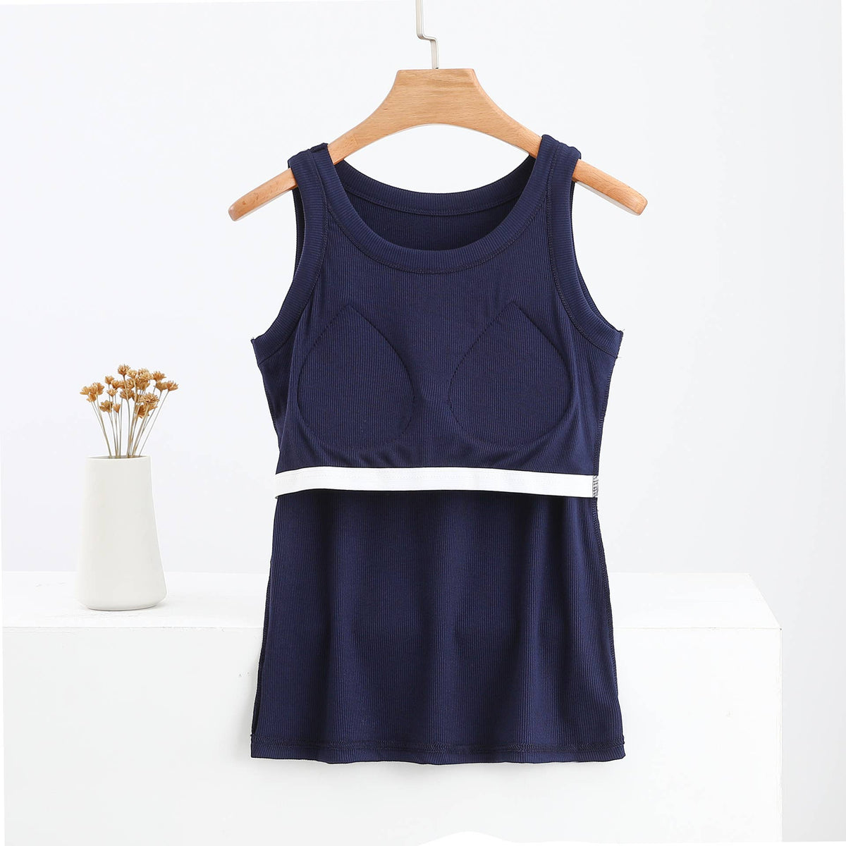Hope & Sunshine - Ribbed Modal Padded Camisole Tank Top