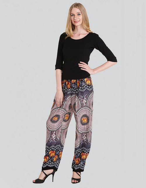 Kathmandu - Elephant Print Drawstring Harem Pant (TH-1027)
