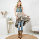 Young Threads - Front-Open Asymmetrical High Low Top - New Design