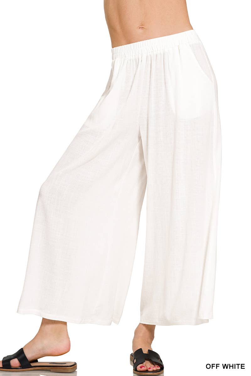 42POPS - '.....Woven Elastic Band Pants With Pocket