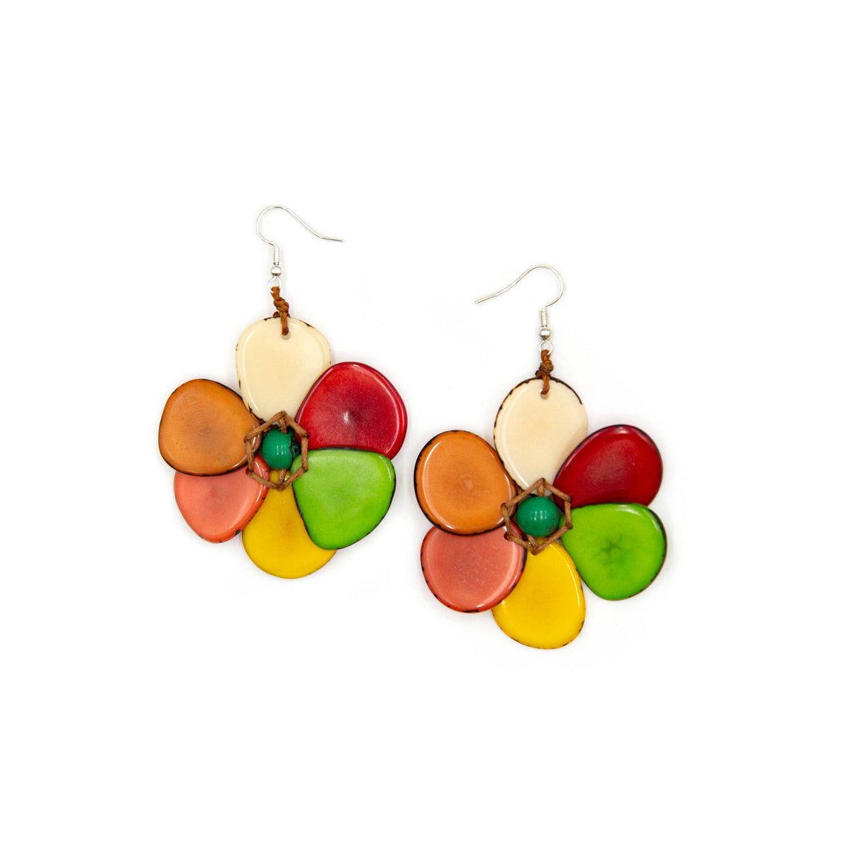 Organic Tagua Jewelry - Rosalia Earrings