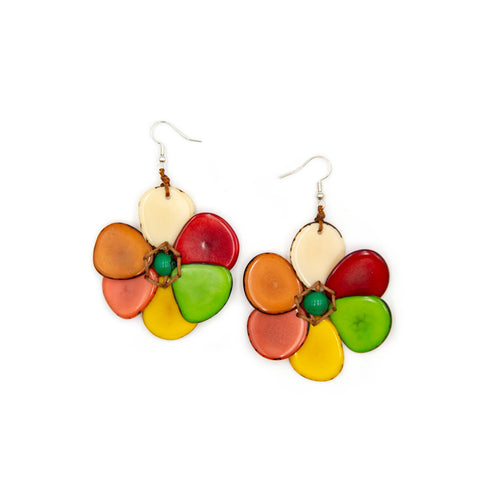 Organic Tagua Jewelry - Rosalia Earrings