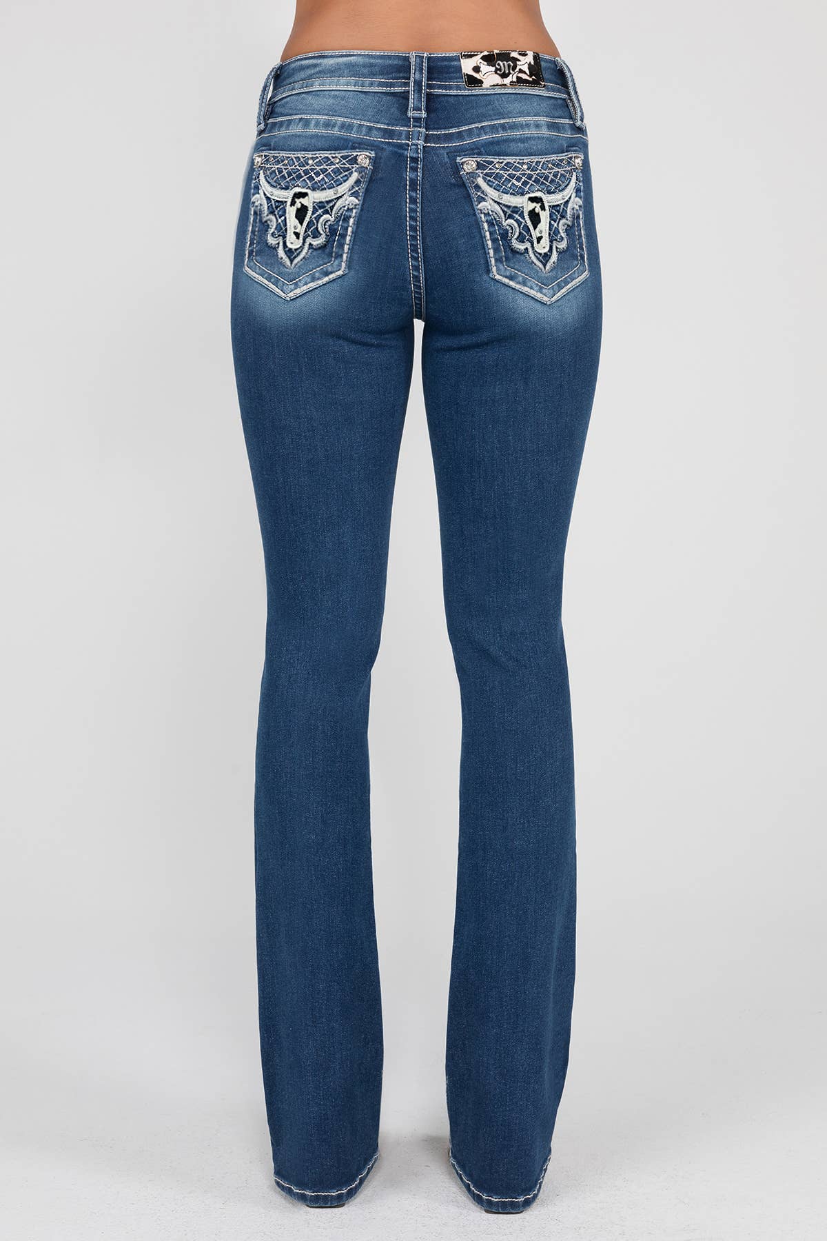 Miss Me-M9251B Mid-Rise Bootcut Jeans
