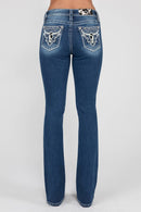 Miss Me-M9251B Mid-Rise Bootcut Jeans
