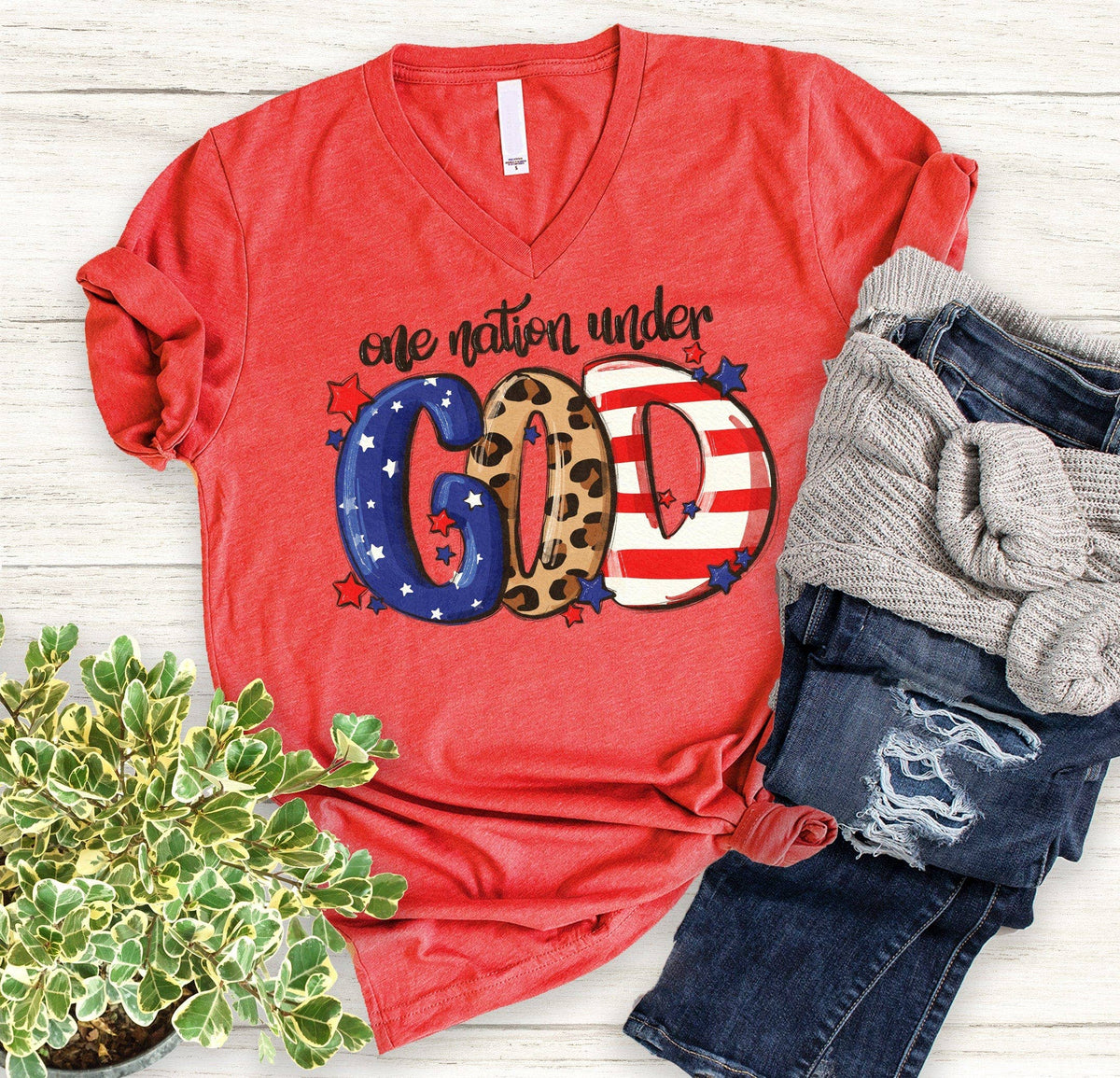 Love in Faith - Under God V-Neck