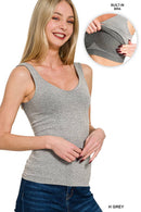42POPS - `.Seamless Tank Top w/ Built-in Bra