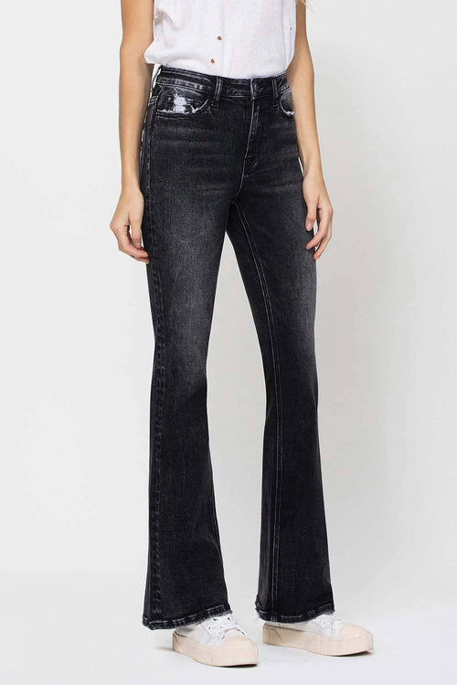 VERVET by FLYING MONKEY - HIGH RISE FLARE JEANS V2469
