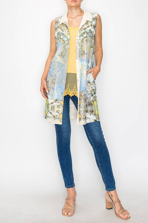 Origami Apparel ~ Lace and Crochet inspired - OLS-4756BG-RENASSIAN