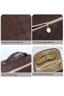 42POPS - ..SI-25928 Vegan Leather Checkered Makeup Bag