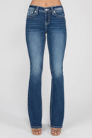 Miss Me-M9251B Mid-Rise Bootcut Jeans
