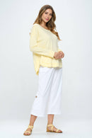 Focus Fashion - Relaxed Long Sleeve T-Shirt Supima Cotton -SC142