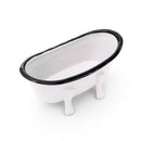 FinchBerry - Farmhouse White Metal Bathtub Soap Dish
