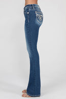 Miss Me-M9251B Mid-Rise Bootcut Jeans