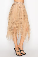 Origami Old West Tiered Mesh Skirt, 4546TP-TP Old West — manufacturer view 2