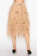 Origami Old West Tiered Mesh Skirt, 4546TP-TP Old West — manufacturer view 4