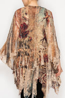 Origami Vintage Bird Tiered Lace Cardigan, 4618TP-VINTAGE Bird — manufacturer view 4