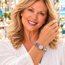 Sandy Snap Real Watch Snap Fits 18mm Jewelry Pieces modeled with snaps; other pieces and repeated snaps shown for styling