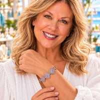 Purple and Pink Hues Sandy Snap Interchangeable Charm