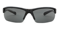EDDY FLOAT SHINY BLACK FRAME / GREY POLARIZED PC LENS