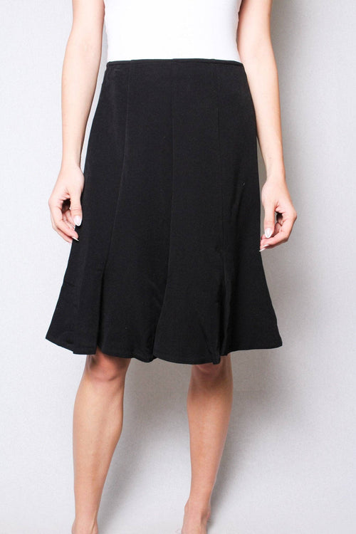 Good Stuff Apparel - Women's Casual Knee Length Pleated Bottom Solid Skirt