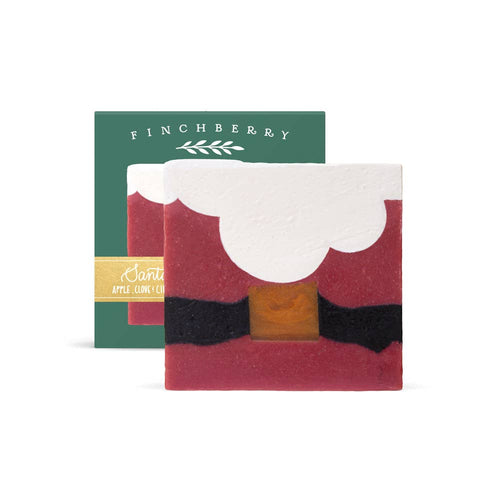 FinchBerry - Santa Soap (Boxed) - Christmas Holiday Stocking Stuffer