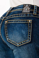 Grace in LA - Simple Stitch Basic Plus Size Bootcut-PB51729