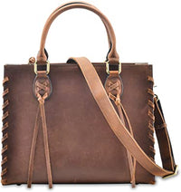 Concealed Carry Emma Leather Satchel by Lady Conceal