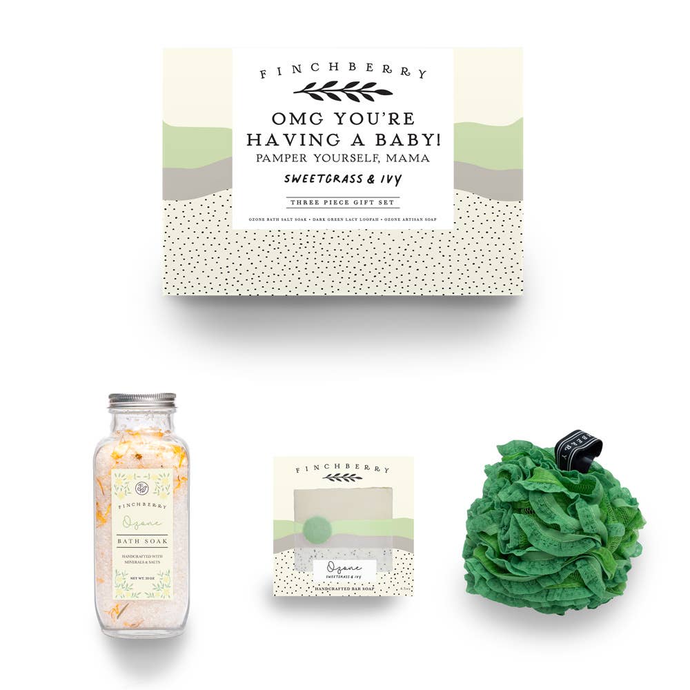 FinchBerry - 3 pc Gift Set - OMG You're Having A Baby! - Baby Shower Gift