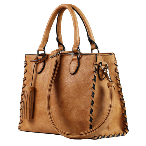 Concealed Carry Purse - Locking Laced Ann Satchel by Lady Conceal