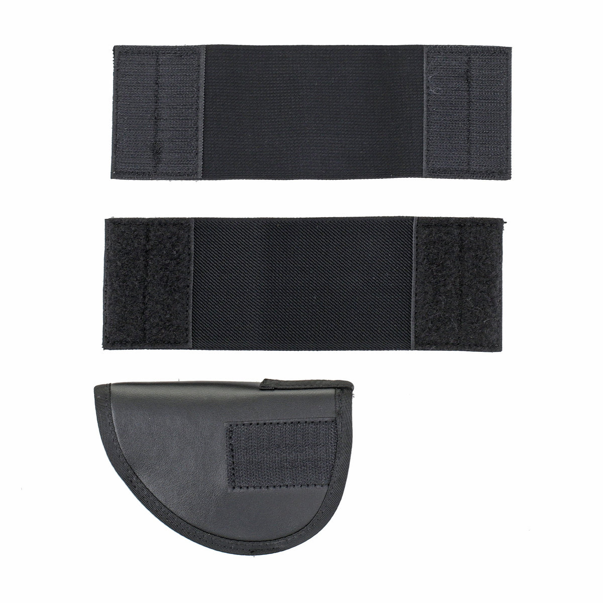 Black holster and attachment strips included with the Jessie & James Peyton sling backpack