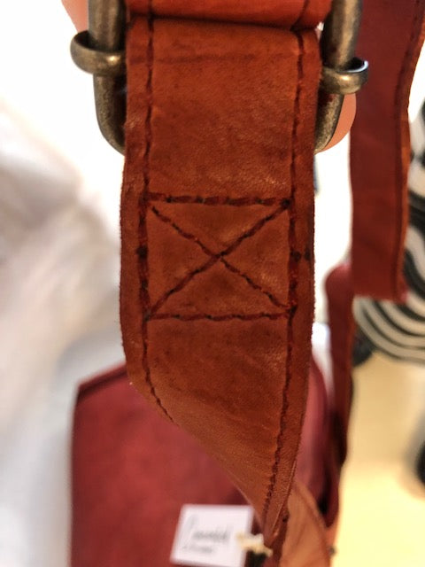 Concealed By Janko Ruth Wine – Genuine Leather Small Conceal & Carry Handbag