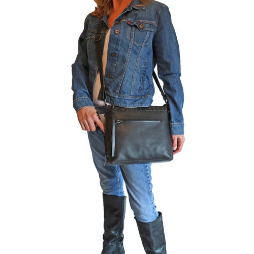 Concealed Carry Faith Leather Crossbody by Lady Conceal