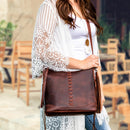Concealed Carry Blake Scooped Leather Crossbody by lady Conceal
