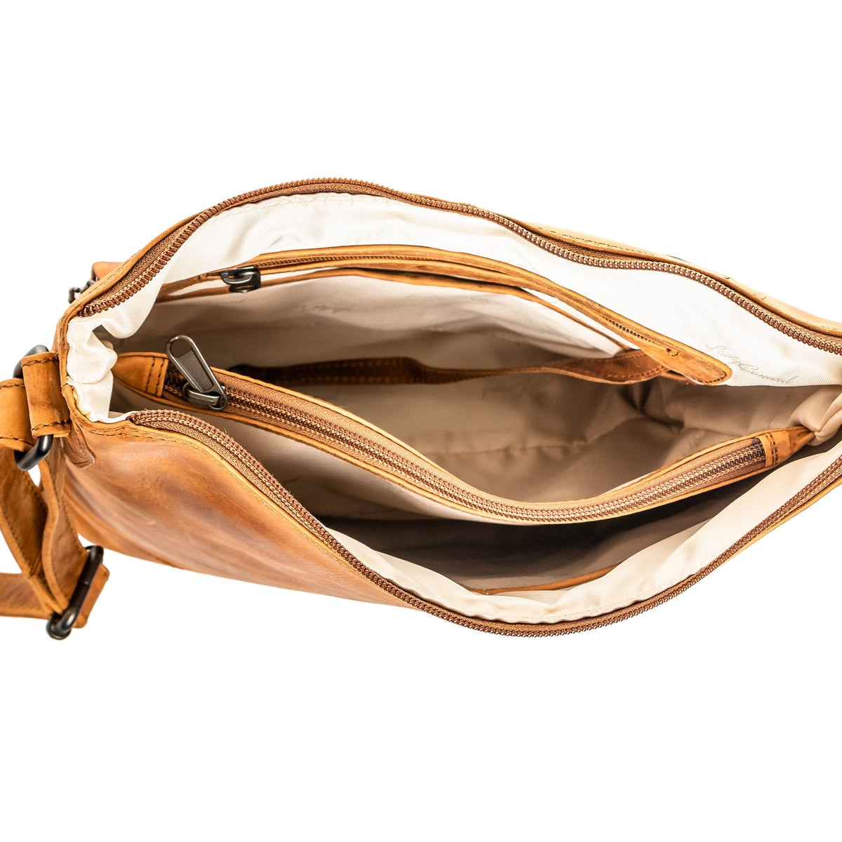 Concealed Carry Blake Scooped Leather Crossbody by lady Conceal