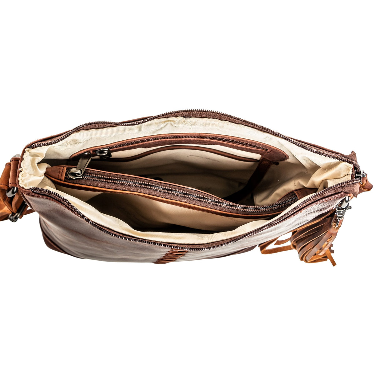 Concealed Carry Blake Scooped Leather Crossbody by lady Conceal