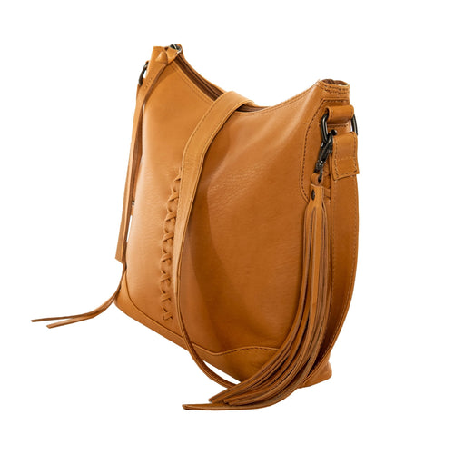 Concealed Carry Blake Scooped Leather Crossbody by lady Conceal